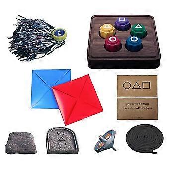 Korean Folk Game Set (Korean Traditional Play Game)- Jebi Chagi, Gong-, Bishokchigi, Paeng-Y, , Fam